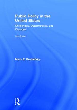 Public Policy in the United States: Challenges, Opportunities, and Changes de Mark Rushefsky