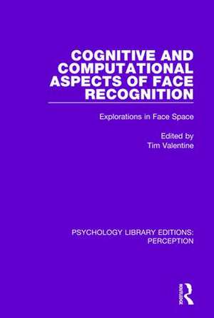 Cognitive and Computational Aspects of Face Recognition: Explorations in Face Space de Tim Valentine