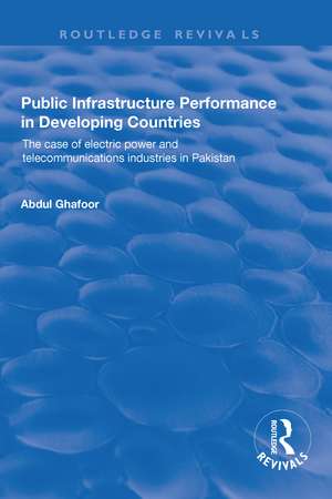 Public Infrastructure Performance in Developing Countries de Abdul Ghafoor