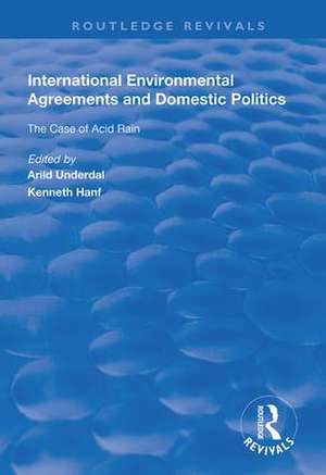 International Environmental Agreements and Domestic Politics: The Case of Acid Rain de Arild Underdal