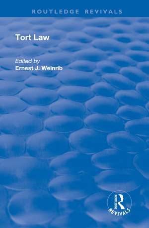 Tort Law de Ernest J. Weinrib