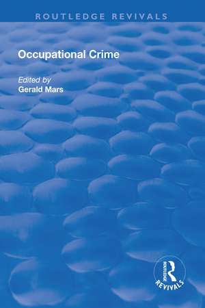 Occupational Crime de Gerald Mars