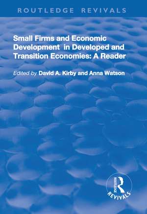 Small Firms and Economic Development in Developed and Transition Economies: A Reader de David A. Kirby