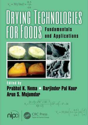 Drying Technologies for Foods: Fundamentals and Applications de Prabhat K. Nema