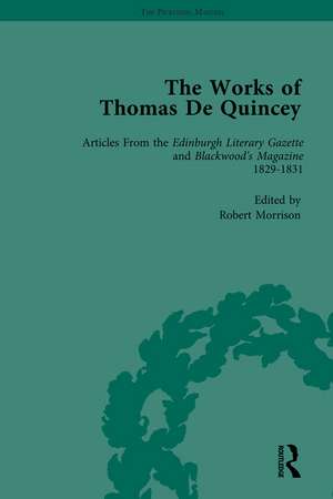 The Works of Thomas De Quincey, Part I Vol 7 de Grevel Lindop