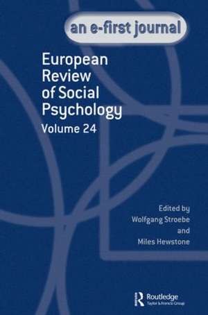 European Review of Social Psychology: Volume 24 de Miles Hewstone