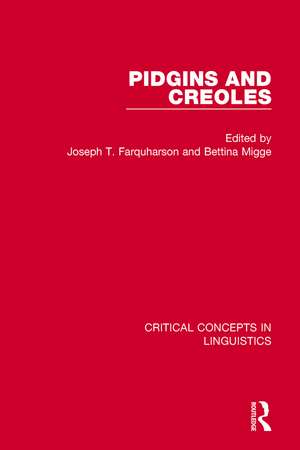 Pidgins and Creoles vol III de Bettina Migge