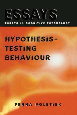 Hypothesis-Testing Behaviour: The Psychological Semantics of Spatial Prepositions de Fenna H. Poletiek