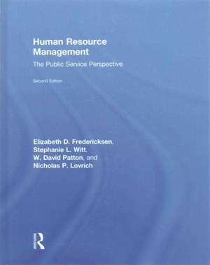 Human Resource Management: The Public Service Perspective de Elizabeth D. Fredericksen