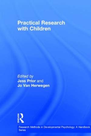 Practical Research with Children de Jess Prior