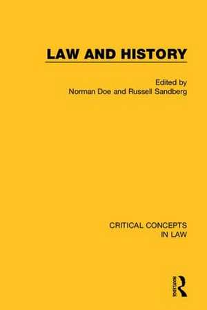 Law and History de Norman Doe