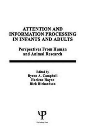 Attention and information Processing in infants and Adults: Perspectives From Human and Animal Research de B. A. Campbell