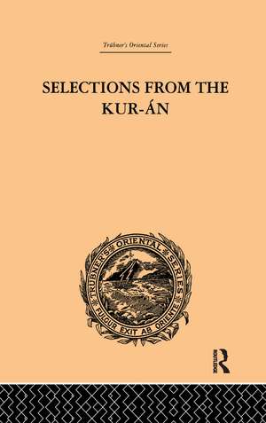 Selections from the Kuran de Edward William Lane