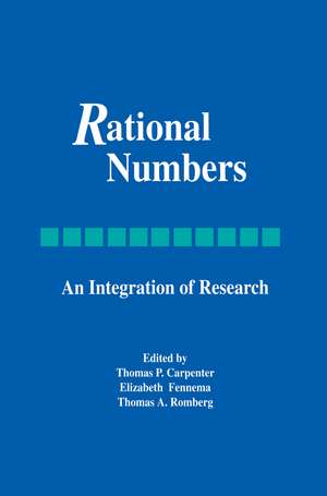 Rational Numbers: An Integration of Research de Thomas P. Carpenter