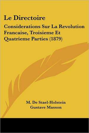 Le Directoire de M. De Stael-Holstein