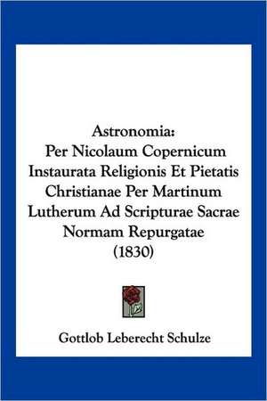 Astronomia de Gottlob Leberecht Schulze