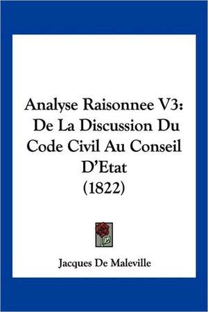 Analyse Raisonnee V3 de Jacques De Maleville