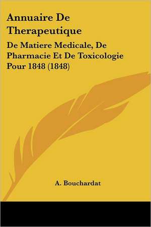 Annuaire De Therapeutique de A. Bouchardat