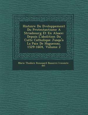 Histoire Du D Veloppement Du Protestantisme a Strasbourg Et En Alsace: Depuis L'Abolition Du Culte Catholique Jusqu'a La Paix de Haguenau, 1529-1604, de Marie Th Odore Renouard Bussi Rre (V