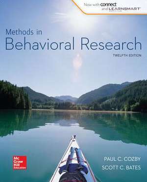 Methods in Behavioral Research with Connect Plus Access Card de Paul Cozby