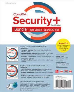 Comptia Security+ Certification Bundle, Third Edition (Exam Sy0-501) de Glen E. Clarke