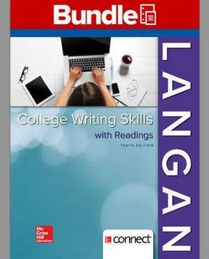 Gen Combo LL Writing Skills with Readings; Connect Access Card [With Access Code] de John Langan