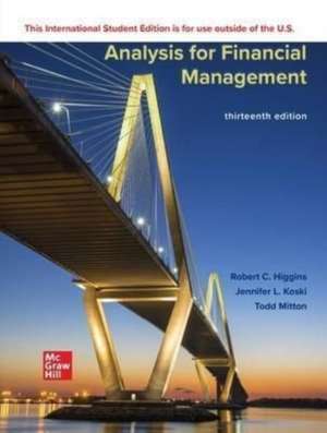 Analysis for Financial Management ISE de Robert Higgins