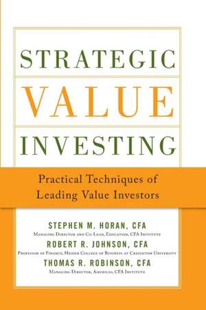 Strategic Value Investing (PB) de Stephen Horan