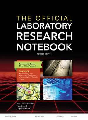 The Official Laboratory Research Notebook de Jones & Bartlett