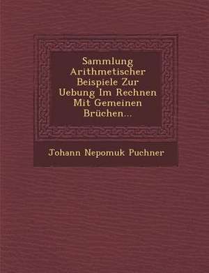 Sammlung Arithmetischer Beispiele Zur Uebung Im Rechnen Mit Gemeinen Brüchen... de Johann Nepomuk Puchner