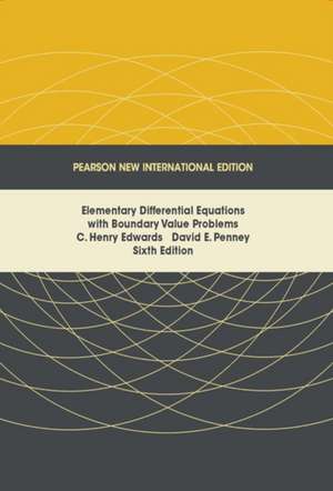 Elementary Differential Equations with Boundary Value Problems de C. Edwards