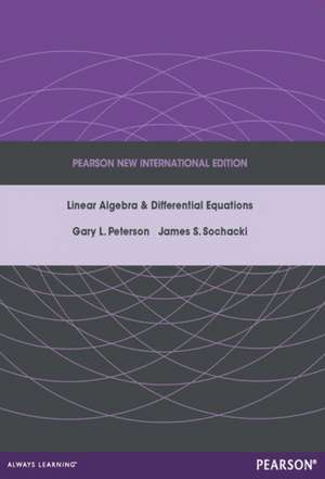 Peterson, G: Linear Algebra and Differential Equations: Pear de James Sochacki