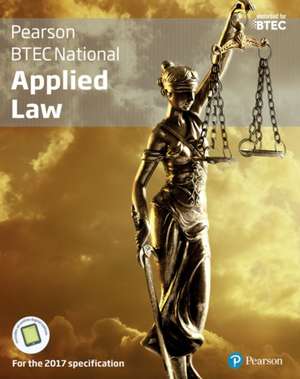 BTEC National Applied Law student book + Active book de Ann Summerscales