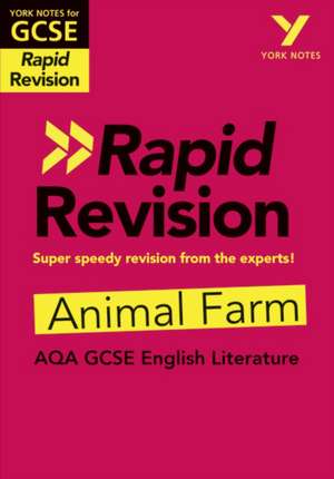 York Notes for AQA GCSE (9-1) Rapid Revision Guide: Animal Farm - catch up, revise and be ready for the 2025 and 2026 exams de Keith Brindle