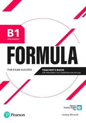 Formula B1 Preliminary Teacher's Book & Teacher's Portal Access Code de Pearson Education