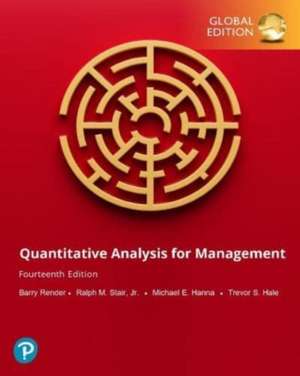 Quantitative Analysis for Management, Global Edition de Barry Render