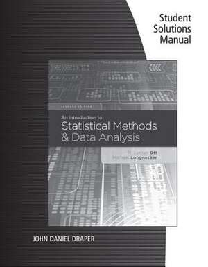 Ssm Intro Statistical Methods/Data Analysis de R. Lyman Ott