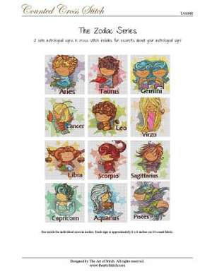 The Zodiac Series Cross Stitch Book de Lauren Mills