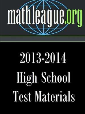 High School Test Materials 2013-2014 de Tim Sanders