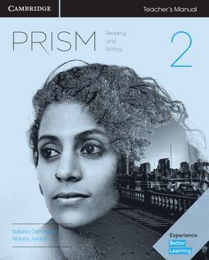 Prism Level 2 Teacher's Manual Reading and Writing de Carolyn Westbrook