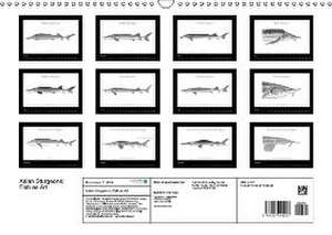 Asian Sturgeons (Acipenseridae): Fish as Art (Wall Calendar perpetual DIN A3 Landscape) de Paul Vecsei