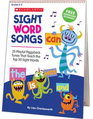 Sight Word Songs Flip Chart & CD de Liza Charlesworth