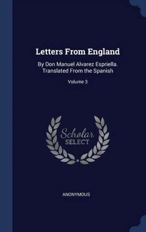 Letters From England de Anonymous