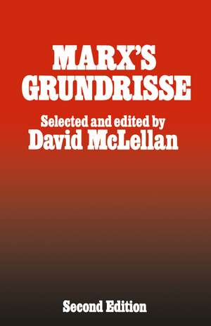 Marx’s Grundrisse de David McLellan