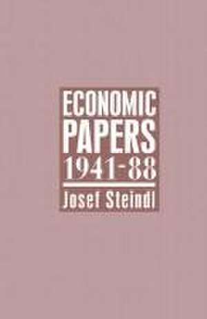 Economic Papers 1941–88 de Josef Steindl