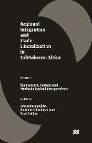 Regional Integration and Trade Liberalization in Subsaharan Africa: Volume 1: Framework, Issues and Methodological Perspectives de Paul Collier