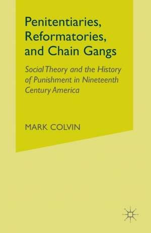 Penitentiaries, Reformatories, and Chain Gangs: Social Theory and the History of Punishment in Nineteenth-Century America de M. Colvin