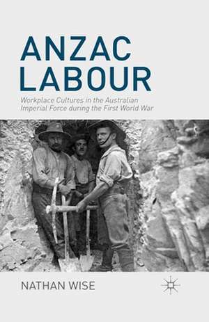 Anzac Labour: Workplace Cultures in the Australian Imperial Force during the First World War de Nathan Wise
