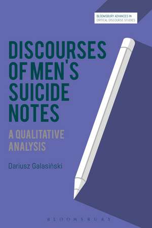 Discourses of Men’s Suicide Notes: A Qualitative Analysis de Prof Dariusz Galasinski