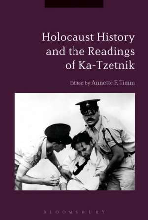 Holocaust History and the Readings of Ka-Tzetnik de Associate Professor Annette F. Timm